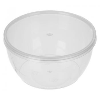 КОМПЛЕКТ Банка 360мл круглая с крышкой прозрачная (h-55, d-112мм) 1уп/50шт - Премиум Сервис