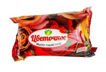 Мыло туалетное 200гр Цветочное в обертке 1кор/60шт Флора - Премиум Сервис