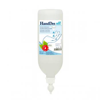 Hand Des All 1л безспиртовой кожный антисептик DP диспенсопак 205353 - Премиум Сервис