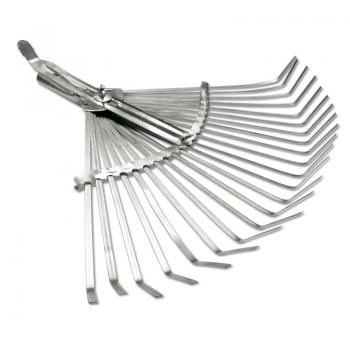 Грабли веерные 22 зуба пластинчатые, б/черенка Урожайная Сотка - Премиум Сервис