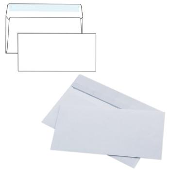 Конверты Е65 (110х220мм) отрыв.лента Куда-Кому 80г/м2 КОМПЛЕКТ 100шт, внут.запечатка BRAUBERG 112195 - Премиум Сервис