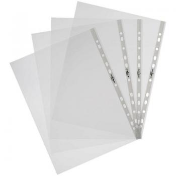 Папки-файлы перфорированные А4 , КОМПЛЕКТ 100 шт., гладкие, 25-30 мкм, 227374 /271825 - Премиум Сервис