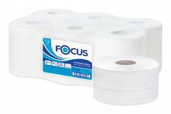 Туалетная бумага 2-сл 170м, FOCUS (Система Т2) 2-сл, цвет белый, 1уп/12рул 5036904 - Премиум Сервис