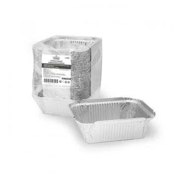 КОМПЛЕКТ Форма алюмин. 450мл прямоуг 146*121 h=40мм 410-004+ КРЫШКА алюмин 1уп/100шт/12уп 402-771 - Премиум Сервис