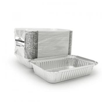 КОМПЛЕКТ Форма алюмин. 880мл 218*156/180*118 h=38мм 410-008 + КРЫШКА картон-мет 1уп/100шт арт 402-775 - Премиум Сервис