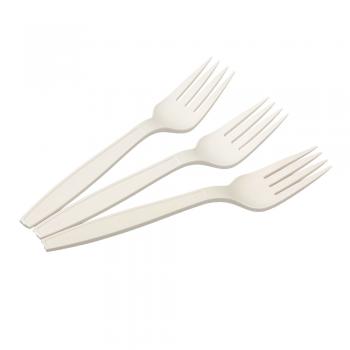 Вилка биоразлагаемая из кукуруз крахмала 1уп/50шт/54уп - Премиум Сервис