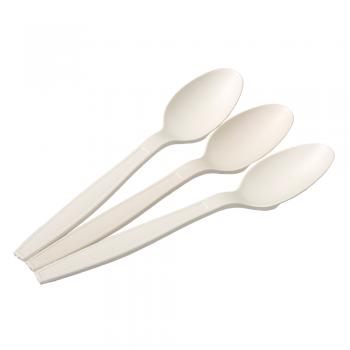 Ложка столовая биоразлагаемая из кукуруз крахмала 1уп/50шт/54уп - Премиум Сервис