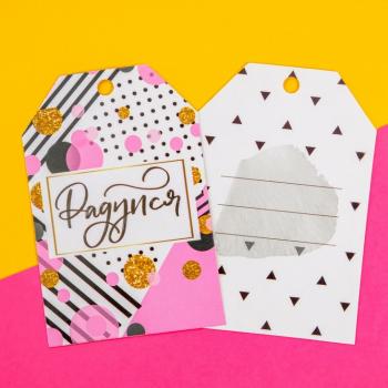 Шильдик флористический "Радуйся", набор 6 шт., 7 х 5 см - Премиум Сервис