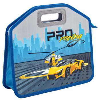 Папка-сумка ЮНЛАНДИЯ, 1 отделение, фетровые ручки, 34х30х11см, Proracing, 271632 - Премиум Сервис