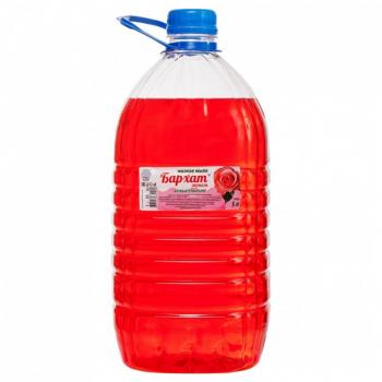 Жидкое мыло 5л Бархат ВЫГОДНОЕ антибактериальное РОЗОВОЕ - Премиум Сервис