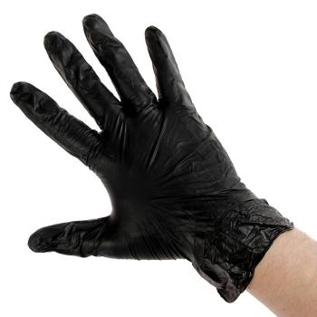 Перчатки винил. L ЧЕРНЫЕ 1уп/100шт/10уп АльянсОптТорг - Премиум Сервис
