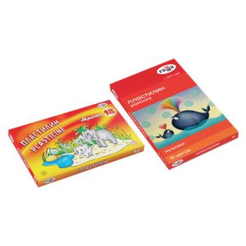 Пластилин ГАММА "Мультики", 18 цветов, 360 г, со стеком, 280028 - Премиум Сервис