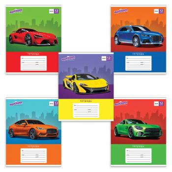 Тетрадь 12 л. ЮНЛАНДИЯ линия, обложка картон, "АВТО-КЛАСС", 105634 - Премиум Сервис