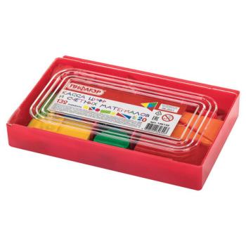 Касса цифр и счетных материалов 132 элемента, пенал, ПИФАГОР, 106146 - Премиум Сервис