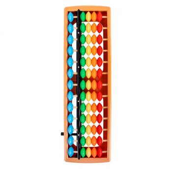 Счеты Абакус (соробан) радужные ЮНЛАНДИЯ "Ментальная арифметика", 13 разрядов кнопка обнуления, 106239 - Премиум Сервис