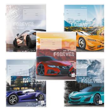 Тетрадь 18 л. BRAUBERG клетка, обложка картон, "SPORTS CAR", 106479 - Премиум Сервис