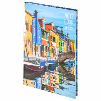 Блокнот БОЛЬШОЙ ФОРМАТ (215х295 мм) А4, 80 л., твердый, клетка, STAFF, "Венеция", 111597 - Премиум Сервис