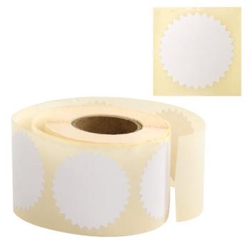 Этикетка самоклеящаяся для опечатывания документов "ЗВЕЗДОЧКА" белая, 52 мм, 500 шт., BRAUBERG, 111651 - Премиум Сервис