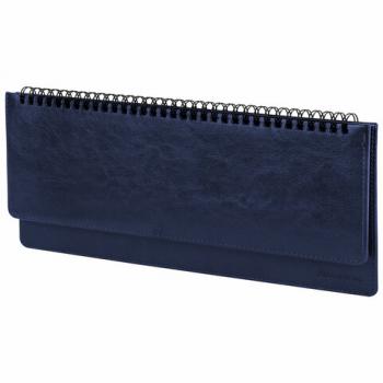 Планинг настольный недатированный (305x140 мм) BRAUBERG "Imperial", кожзам, 60 л., синий, 11169, 111694 - Премиум Сервис