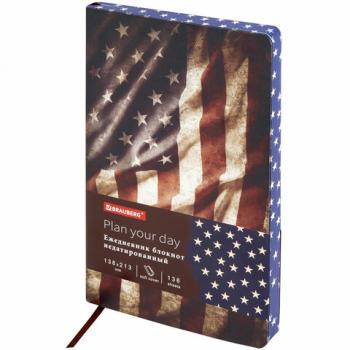 Ежедневник недатированный А5 (138х213 мм), BRAUBERG VISTA, под кожу, гибкий, 136 л., "Independence", 112006 - Премиум Сервис