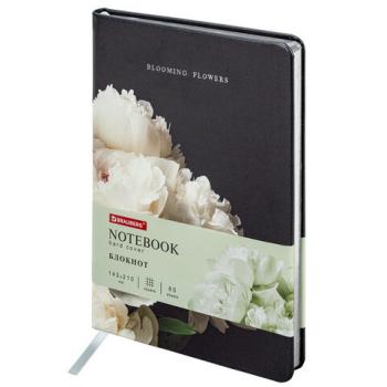 Блокнот А5 (143x210 мм), BRAUBERG VISTA "Bloom", под кожу, твердый, срез фольга, 80 л., 112071 - Премиум Сервис