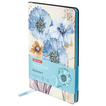 Блокнот А5 (143x210 мм), BRAUBERG VISTA "Delicate flowers", под кожу, гибкий, 80 л., 112077 - Премиум Сервис
