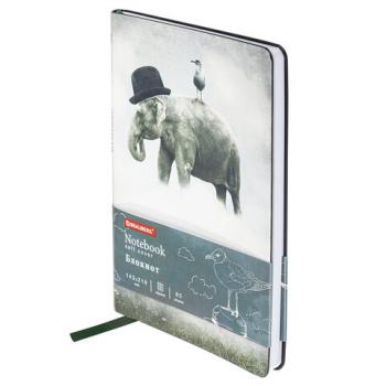 Блокнот А5 (143x210 мм), BRAUBERG VISTA "Spirit", под кожу, гибкий, 80 л., 112084 - Премиум Сервис