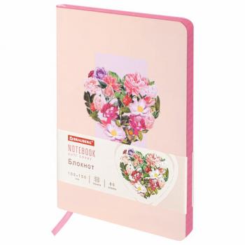 Блокнот МАЛЫЙ ФОРМАТ (100х150 мм) А6, BRAUBERG VISTA "Love is everywhere", под кожу, гибкий, 80 л., 112094 - Премиум Сервис