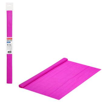 Бумага гофрированная/креповая, 32 г/м2, 50х250 см, фуксия, в рулоне, BRAUBERG, 112518 - Премиум Сервис