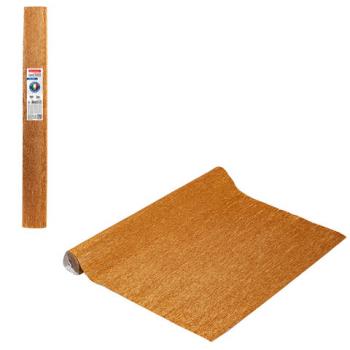 Бумага гофрированная/креповая (ИТАЛИЯ) 180 г/м2, 50х250 см, медная (808), BRAUBERG FIORE, 112656 - Премиум Сервис