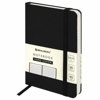 Блокнот МАЛЫЙ ФОРМАТ (93х142 мм) А6, BRAUBERG ULTRA, балакрон, 80 г/м2, 96 л., клетка, черный, 113052 - Премиум Сервис