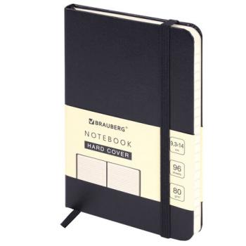 Блокнот МАЛЫЙ ФОРМАТ (93х142 мм) А6, BRAUBERG ULTRA, балакрон, 80 г/м2, 96 л., линия, черный, 113056 - Премиум Сервис