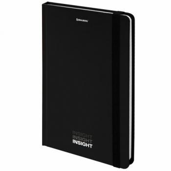 Блокнот с резинкой в клетку 96 л., А5 (145х203 мм), твердая обложка, BRAUBERG, "Insight", 113723 - Премиум Сервис