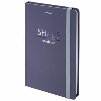 Блокнот с резинкой в клетку 96 л., А5 (145х203 мм), твердая обложка, BRAUBERG, "Shade", 113725 - Премиум Сервис