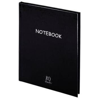 Блокнот МАЛЫЙ ФОРМАТ (110х147 мм), А6, 80 л., твёрдый, клетка, STAFF, "Black", 114435 - Премиум Сервис