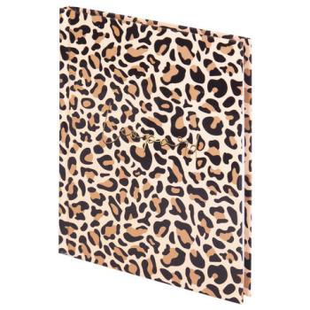 Блокнот МАЛЫЙ ФОРМАТ (110х147 мм), А6, 80 л., твёрдый, клетка, выборочный лак, STAFF, "Leopard", 114445 - Премиум Сервис