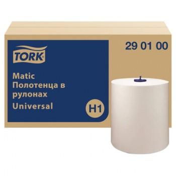 Полотенца бумажные рулонные 280 м, TORK Matic (Система H1) UNIVERSAL, КОМПЛЕКТ 6 рулонов, 290100 - Премиум Сервис