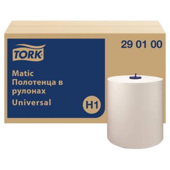 Полотенца бумажные рулонные 280 м, Tellus/TORK Matic (Система H1) UNIVERSAL, КОМПЛЕКТ 6 рулонов, 290100 - Премиум Сервис