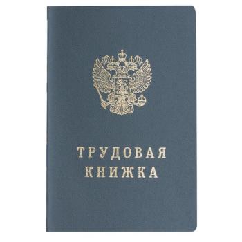 Бланк документа "Трудовая книжка", 88х125 мм, ГОЗНАК - Премиум Сервис