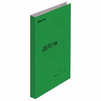 Скоросшиватель картонный мелованный BRAUBERG, гарантированная плотность 360 г/м2, зеленый, до 200 листов, 121519 - Премиум Сервис