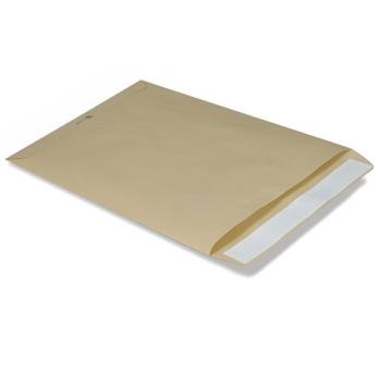 Конверт-пакет В4 плоский (250х353 мм) до 140 листов, крафт-бумага, отрывная полоса, 380090 - Премиум Сервис