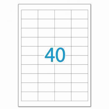 Этикетка самоклеящаяся 48,5х25,4 мм, 40 этикеток, белая, 70 г/м2, 50 листов, LOMOND, 2100195 - Премиум Сервис