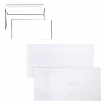 Конверты Е65 (110х220 мм), отрывная лента, 80 г/м2, КОМПЛЕКТ 25 шт., внутренняя запечатка, BRAUBERG, 122449 - Премиум Сервис