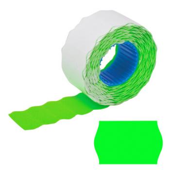 Этикет-лента 22х12 мм, волна, зеленая, комплект 5 рулонов по 800 шт., BRAUBERG, 123575 - Премиум Сервис