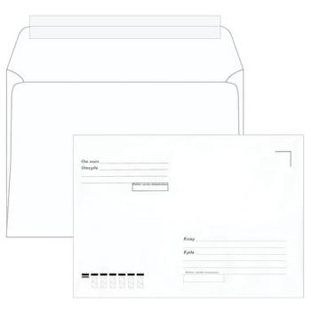 Конверты С5 (162х229 мм), отрывная лента, "Куда-Кому", 80 г/м2, КОМПЛЕКТ 1000 шт. - Премиум Сервис