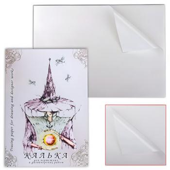 Калька для чертежных и дизайнерских работ, А3, 297х420 мм, 40 г/м2, в папке, 40 листов, КДР/А3 - Премиум Сервис