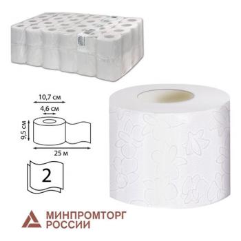 Бумага туалетная 25 м, VEIRO Professional (Система T4), КОМПЛЕКТ 48 шт., Comfort, 2-слойная, T207 - Премиум Сервис