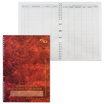 Книга учета доходов и расходов, 50 л., картон, на гребне, А4 (204х290 мм), 13с21-50 - Премиум Сервис
