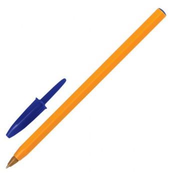 Ручка шариковая BIC "Orange", СИНЯЯ, корпус оранжевый, узел 0,8 мм, линия письма 0,3 мм, 8099221 - Премиум Сервис
