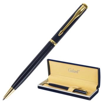 Ручка подарочная шариковая GALANT "Arrow Gold Blue", корпус темно-синий, золотистые детали, пишущий узел 0,7 мм, синяя, 140653 - Премиум Сервис